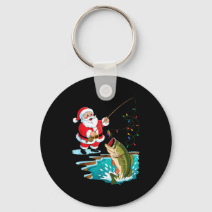 Santa Fishing Lure B Fish Christmas Pajamas Boy To Key Ring