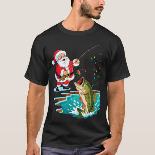 Santa Fishing Lure B Fish Christmas Pajamas Boy To T-Shirt