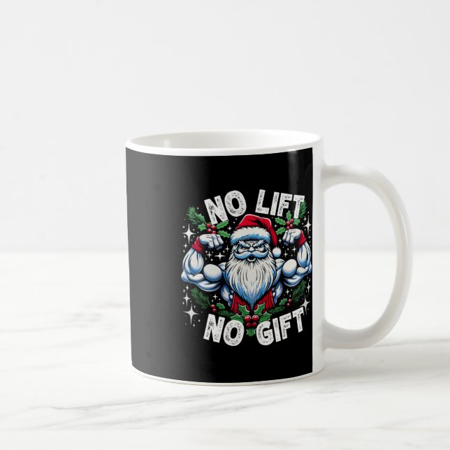 Santa Fitness Bodybuilding Christmas no Lift No Gi Coffee Mug (Right)