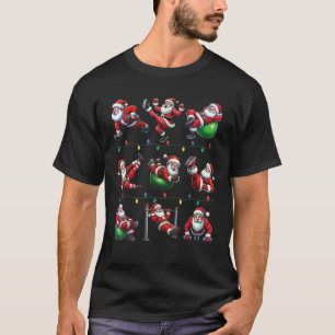 Santa Fitness Collection Gym Workout Weightlifting T-Shirt