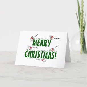 Santa Fly Christmas Card