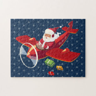Santa Flying Aeroplane Puzzle