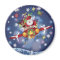 Santa Flying Vintage Plane Magnet