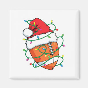 Santa Football Sports Ball Men Boys Christmas Xmas Magnet