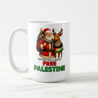 Santa for Palestine – Christmas Peace Coffee Mug