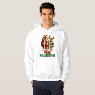 Santa for Palestine – Christmas Peace Hoodie