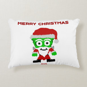 Santa FrankenCheese Accent Pillow