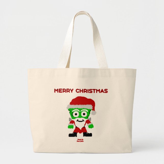 Santa FrankenCheese Jumbo Tote (Front)