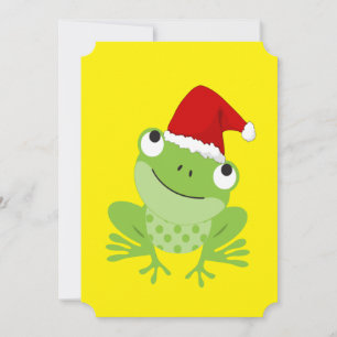 Santa Frog T-Shirt Invitation