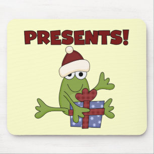 Santa Frog Tshirts and Gifts Mouse Mat