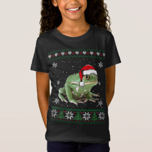 Santa Frog Ugly Sweater Animals Christmas Pajama