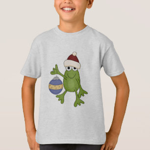 Santa Frog with Ornament Tshirts and Gifts