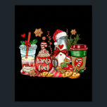Santa Fuel Coffee Cups Merry Christmas Coffee Drin Poster<br><div class="desc">Santa Fuel Coffee Cups Merry Christmas Coffee Drinking Lover</div>
