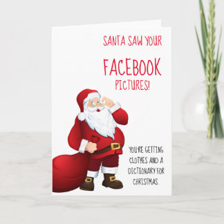 Santa Funny Christmas Card