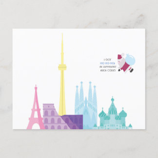 Santa Funny Pun Christmas Holiday Travel Card