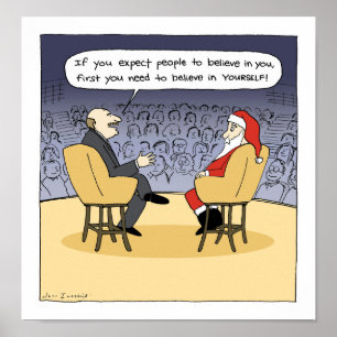 Santa Gets Some Advice Poster