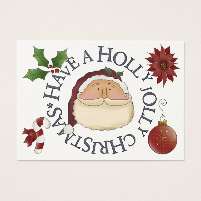 Santa Gift Enclosure Card / Tag (Front)