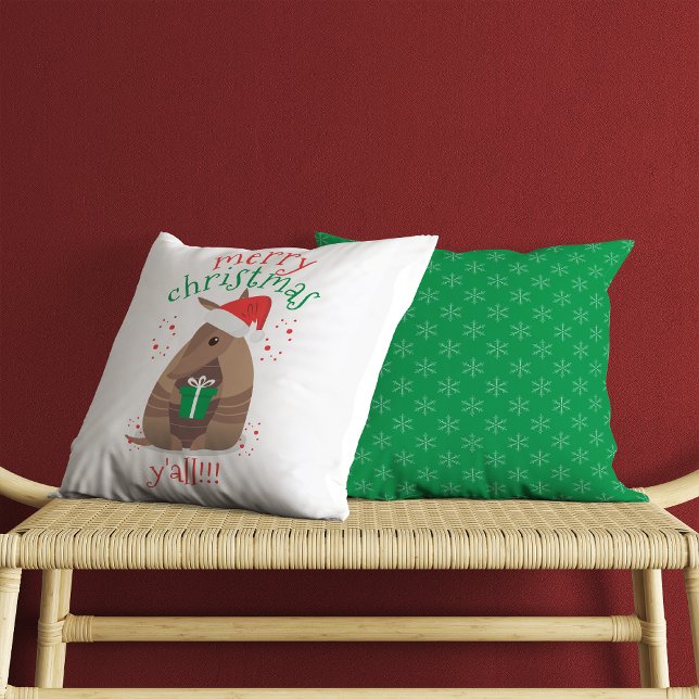 Santa Gift Giving Armadillo Texas Cushion (Creator Uploaded)