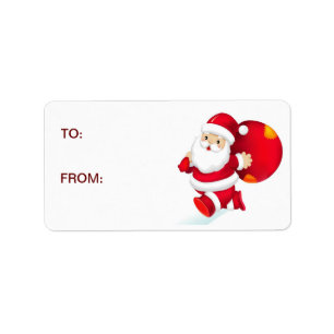Santa Gift Stickers