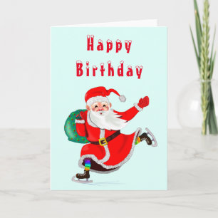 Santa - Gifts for Everyone - Happy Birthday Card