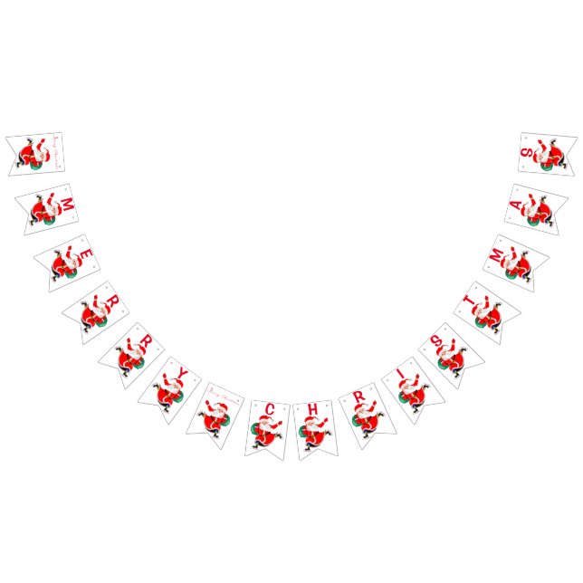 Santa - Gifts for Everyone - Merry Christmas - Fun Bunting (All)