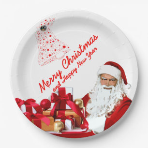 Santa Gifts Paper Plates 9"