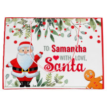 Santa & Gingerbread Man Personalised Christmas
