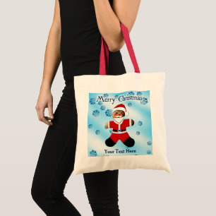 Santa Gingerbread - Merry Christmas  Tote Bag