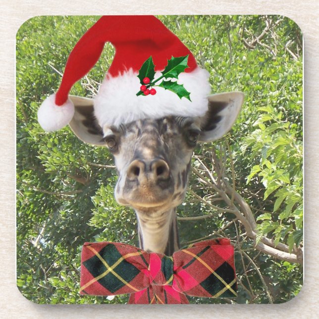 Santa Giraffe Coaster (Front)