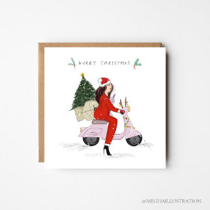 santa girl, christmas,