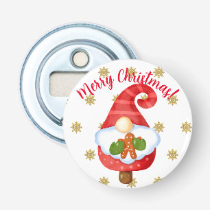 Santa Gnome  Bottle Opener