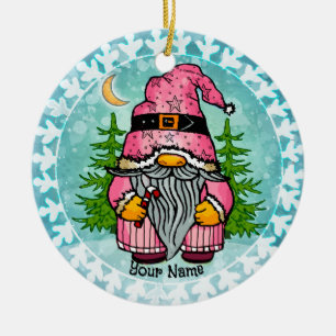 Santa gnome  ceramic tree decoration