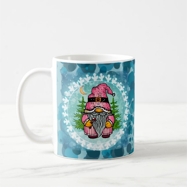 Santa gnome  coffee mug (Left)