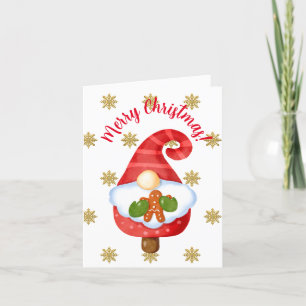 Santa Gnome Holiday Card