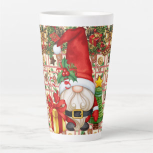 Santa Gnome Latte Mug