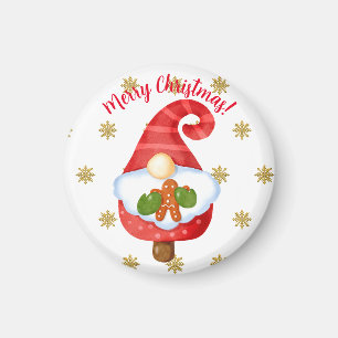 Santa Gnome Magnet