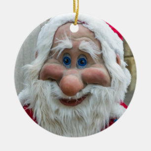 Santa gnome mask view Christmas Tree ornament