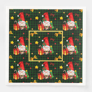 Santa Gnome Napkin