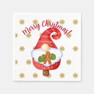 Santa Gnome   Napkin