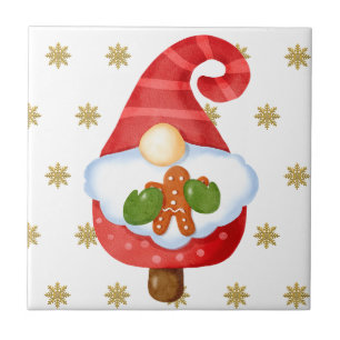 Santa Gnome   Tile