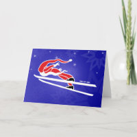 Santa Goes Ski Jumping!