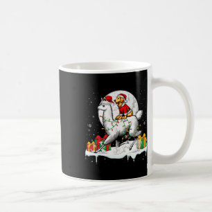 Santa Golden Retriever Riding Llama Christmas Owne Coffee Mug