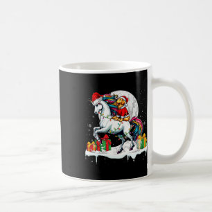 Santa Golden Retriever Riding Unicorn Christmas Ow Coffee Mug