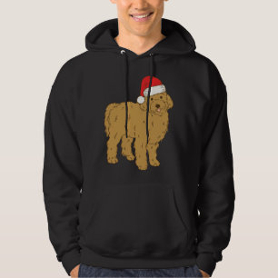 Santa Goldendoodle Winter Christmas Dog Mum Holida Hoodie