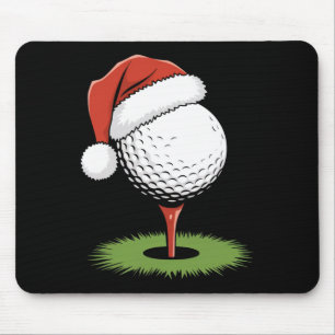 Santa Golf Ball For Christmas Golf Ball Christmas Mouse Mat
