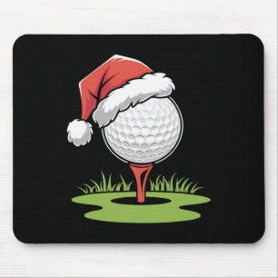 Santa Golf Ball For Christmas Golf Ball Christmas Mouse Mat