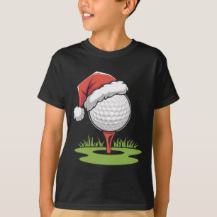 Santa Golf Ball For Christmas Golf Ball Christmas T-Shirt