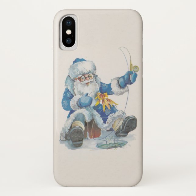 Santa Gone Fishing (More Options) - Case-Mate iPhone Case (Back)