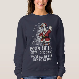 Santa Goose On The Loose - Funny Christmas Gift Sweatshirt