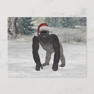 Santa Gorilla Postcard